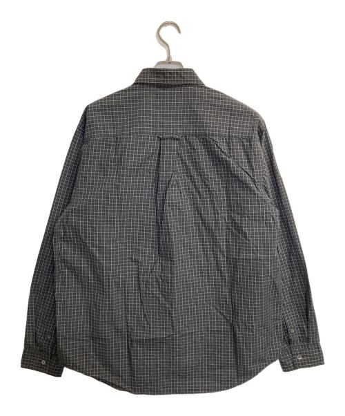 stussy（ステューシー）stussy (ステューシー) MINI CHECK STANDARD SHIRT / ミニチェックスタンダードシャツ ブラック サイズ:Mの古着・服飾アイテム