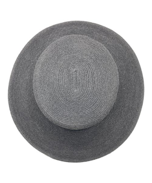 Schott（ショット）Schott (ショット) RAFFIA BRAID BOATER HAT / ラフィア ブレード ボーターハット ブラックの古着・服飾アイテム