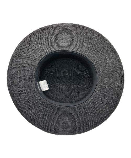 Schott（ショット）Schott (ショット) RAFFIA BRAID BOATER HAT / ラフィア ブレード ボーターハット ブラックの古着・服飾アイテム