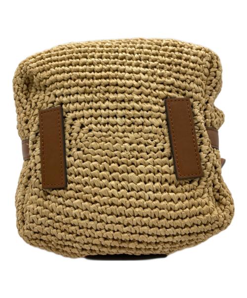 ANYA HINDMARCH（アニヤ・ハインドマーチ）ANYA HINDMARCH (アニヤハインドマーチ) カゴショルダーバッグ アイボリーの古着・服飾アイテム