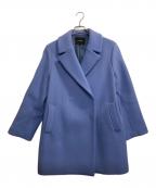 UNTITLEDアンタイトル）の古着「Wブレストミドル丈ビーバーコート」｜ブルー