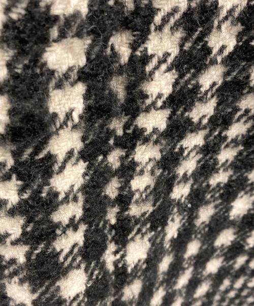 theory luxe（セオリーリュクス）theory luxe (セオリーリュクス) SABOI COCOON COAT/千鳥柄チェックノーカラーコート ブラック×ホワイト サイズ:38の古着・服飾アイテム