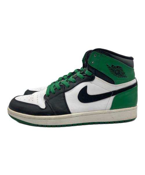 NIKE（ナイキ）NIKE (ナイキ) AIR JORDAN 1 HI RETRO グリーン×ブラック サイズ:28.5cmの古着・服飾アイテム