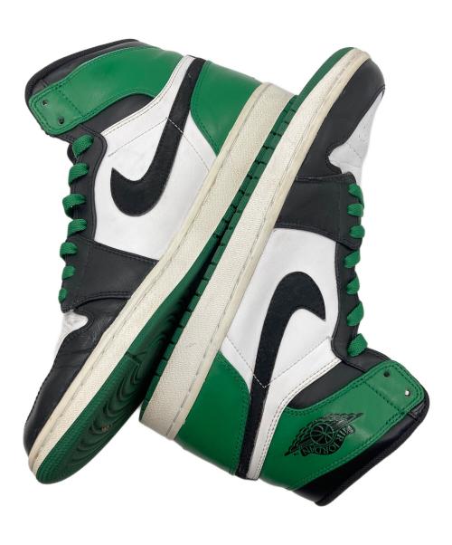 NIKE（ナイキ）NIKE (ナイキ) AIR JORDAN 1 HI RETRO グリーン×ブラック サイズ:28.5cmの古着・服飾アイテム