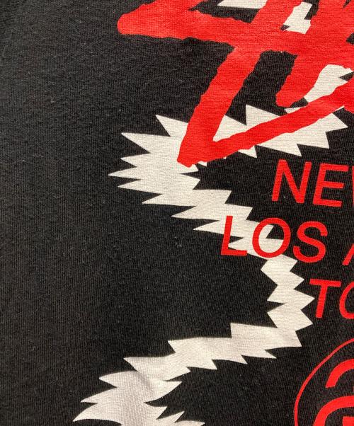 stussy（ステューシー）stussy (ステューシー) ワールドツアーTシャツ ブラック サイズ:Sの古着・服飾アイテム