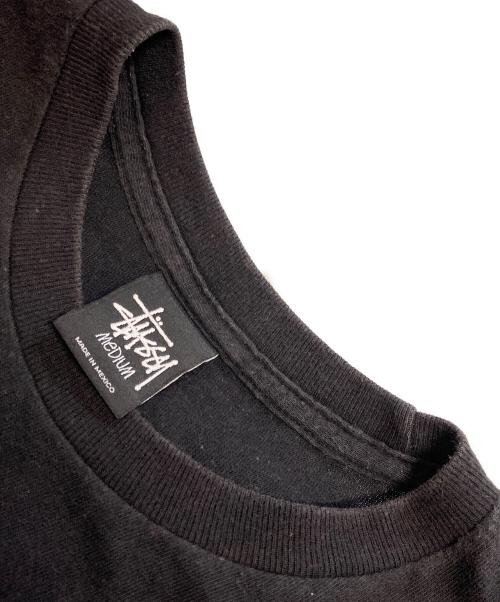 stussy（ステューシー）stussy (ステューシー) OIL WORKS S/S TEE ブラック サイズ:Mの古着・服飾アイテム