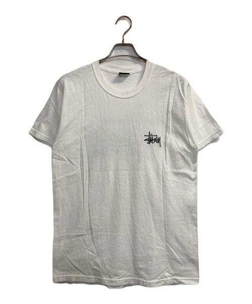 stussy（ステューシー）stussy (ステューシー) ロゴプリントTシャツ ホワイト サイズ:Mの古着・服飾アイテム