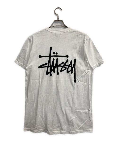 stussy（ステューシー）stussy (ステューシー) ロゴプリントTシャツ ホワイト サイズ:Mの古着・服飾アイテム