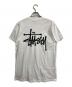 stussy (ステューシー) ロゴプリントTシャツ ホワイト サイズ:M：4000円