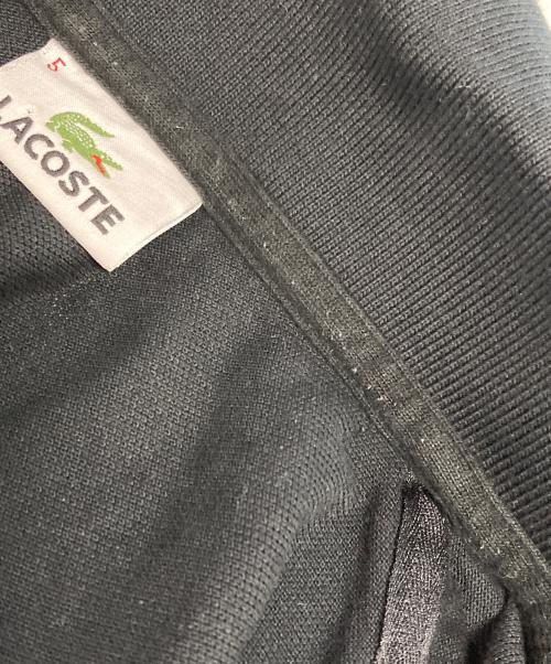 LACOSTE（ラコステ）LACOSTE (ラコステ) ボタンレスポロシャツ ブラック サイズ:5の古着・服飾アイテム