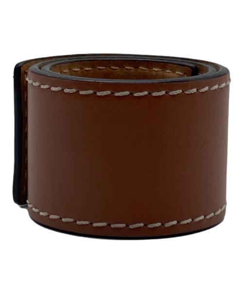LOEWE（ロエベ）LOEWE (ロエベ) SMALL SLAP BRACELET TAN ブラウンの古着・服飾アイテム