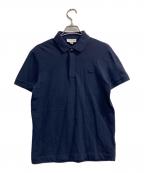 LACOSTEラコステ）の古着「レギュラーフィットストレッチパリポロシャツ」｜ネイビー
