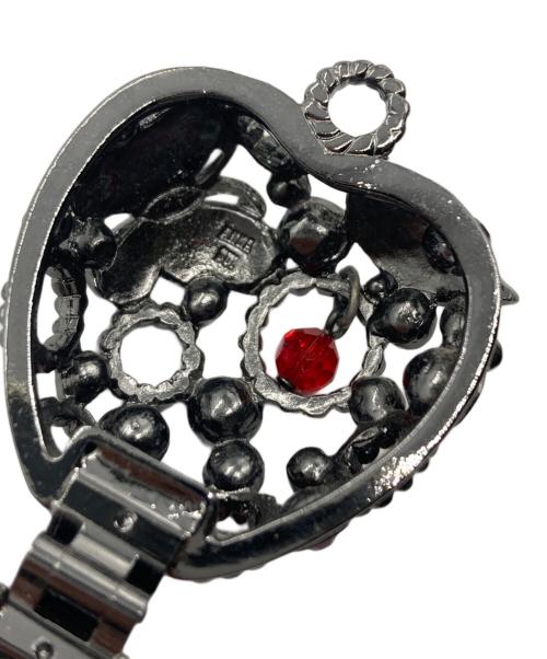 ANNA SUI（アナスイ）ANNA SUI (アナスイ) ストーン装飾ハートロケットペンダント レッドの古着・服飾アイテム