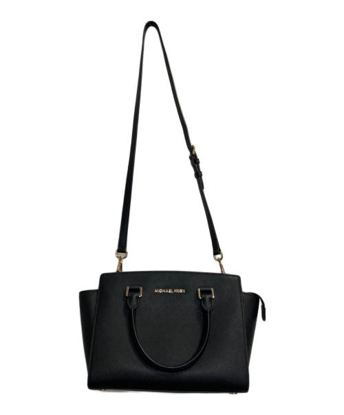 MICHAEL KORS（マイケル・コース）MICHAEL KORS (マイケルコース) 2WAYバッグ ブラックの古着・服飾アイテム