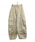 MAISON SPECIAL（メゾンスペシャル）の古着「Drawstring Cocoon Cargo Pants/ドローストーリングコクーンカーゴパンツ」｜アイボリー