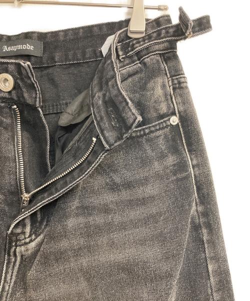 ASAPMODE（エイサップモード）ASAPMODE (エイサップモード) バギーブラックデニムパンツ ブラック サイズ:Ｍの古着・服飾アイテム