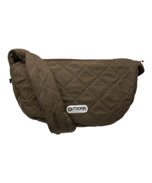 OUTDOOR（アウトドア）OUTDOOR (アウトドア) Gather handle quilted bag/キルティングバッグ ブラウンの古着・服飾アイテム