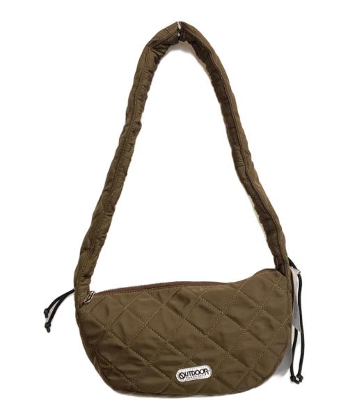 OUTDOOR（アウトドア）OUTDOOR (アウトドア) Gather handle quilted bag/キルティングバッグ ブラウンの古着・服飾アイテム
