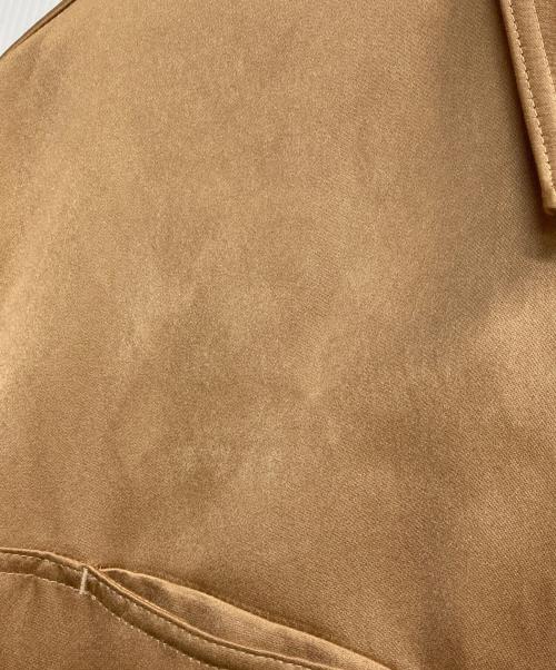 ETRE TOKYO（エトレトウキョウ）ETRE TOKYO (エトレトウキョウ) サテンシャツブルゾン ブラウン サイズ:記載なしの古着・服飾アイテム