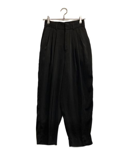 ETRE TOKYO（エトレトウキョウ）ETRE TOKYO (エトレトウキョウ) ハイウエストタックパンツ ブラック サイズ:Ｓの古着・服飾アイテム