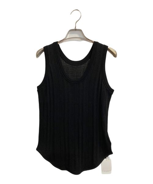 ETRE TOKYO（エトレトウキョウ）ETRE TOKYO (エトレトウキョウ) ニットタンクトップ ブラック サイズ:Fの古着・服飾アイテム