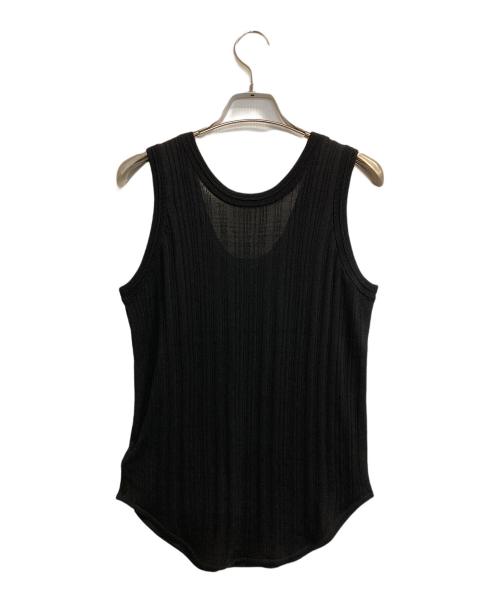 ETRE TOKYO（エトレトウキョウ）ETRE TOKYO (エトレトウキョウ) ニットタンクトップ ブラック サイズ:Fの古着・服飾アイテム