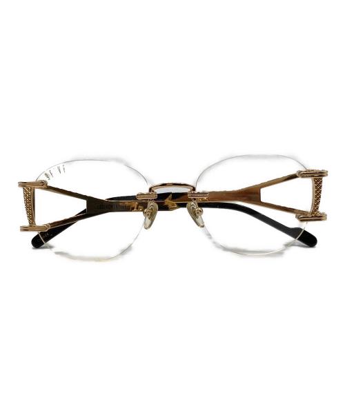 9FIVE（ナイン・ファイブ）9FIVE (ナイン・ファイブ) LEGACY ゴールド×ブラック サイズ:55□20 140の古着・服飾アイテム