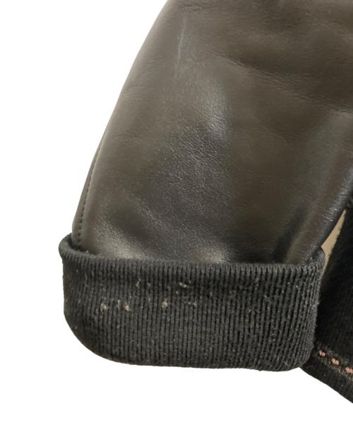 LAD MUSICIAN（ラッドミュージシャン）LAD MUSICIAN (ラッドミュージシャン) レザースリーブウールスタジャン グレー サイズ:42の古着・服飾アイテム