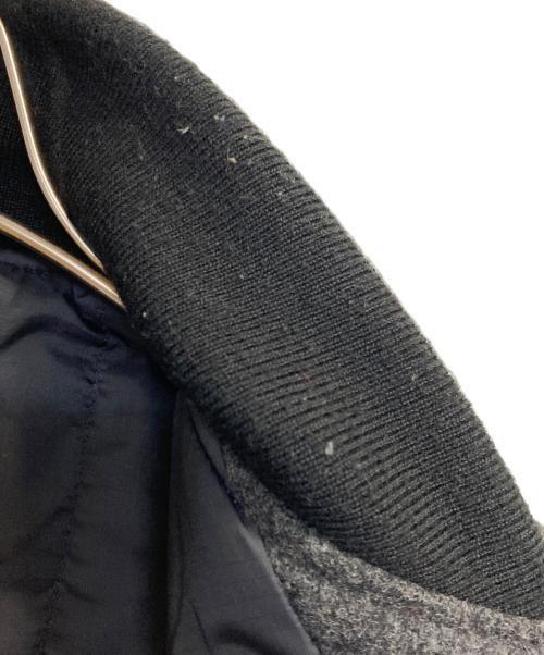 LAD MUSICIAN（ラッドミュージシャン）LAD MUSICIAN (ラッドミュージシャン) レザースリーブウールスタジャン グレー サイズ:42の古着・服飾アイテム