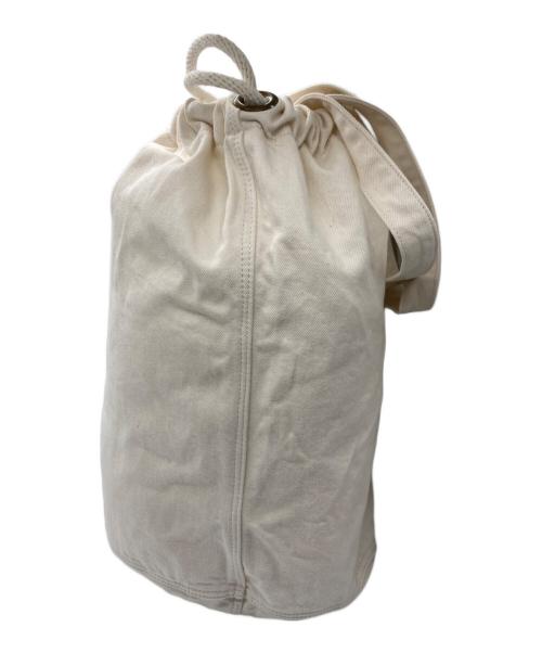 NIGEL CABOURN（ナイジェルケーボン）NIGEL CABOURN (ナイジェルケーボン) 巾着キャンバストートバッグ アイボリーの古着・服飾アイテム