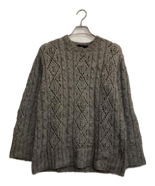 tricot COMME des GARCONS（トリココムデギャルソン）tricot COMME des GARCONS (トリココムデギャルソン) 透かしニット グレー サイズ:記載なしの古着・服飾アイテム
