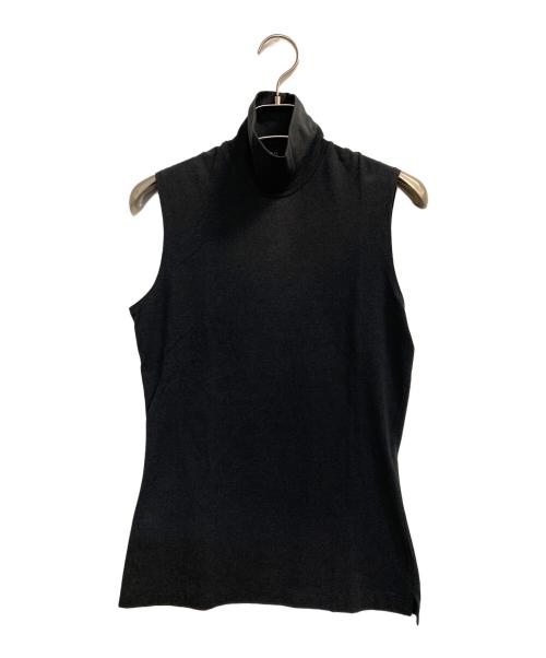 Y's（ワイズ）Y's (ワイズ) ノースリーブハイネックカットソー ブラック サイズ:3の古着・服飾アイテム