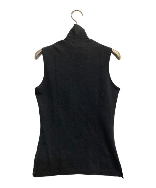 Y's（ワイズ）Y's (ワイズ) ノースリーブハイネックカットソー ブラック サイズ:3の古着・服飾アイテム