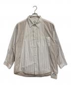 CMF OUTDOOR GARMENTコンフィーアウトドアガーメント）の古着「フレンチシャツ」｜ホワイト×ベージュ