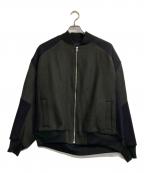 cotemerコートメール）の古着「切替ウールボンバージャケット」｜ネイビー