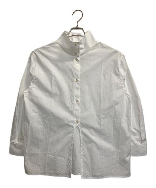 MANOF（マノフ）MANOF (マノフ) HIGH NECK 2WAY SHIRTS ホワイト サイズ:Sの古着・服飾アイテム
