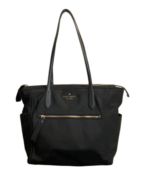 Kate Spade（ケイトスペード）Kate Spade (ケイトスペード) ナイロントートバッグ ブラックの古着・服飾アイテム
