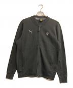 PUMAプーマ）の古着「Ferrariジップアップジャケット」｜ブラック
