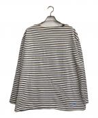 ORCIVALオーシバル）の古着「ボーダーバスクシャツ」｜アイボリー×ネイビー