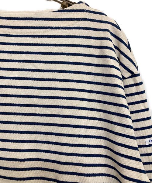 ORCIVAL（オーシバル）ORCIVAL (オーシバル) ボーダーバスクシャツ アイボリー×ネイビー サイズ:4の古着・服飾アイテム