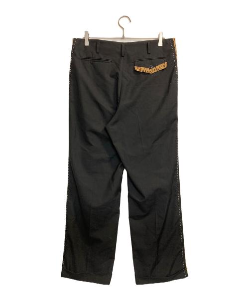 BACKERS（バッカーズ）Backers (バッカーズ) レオパードラインパンツ ブラック サイズ:Lの古着・服飾アイテム