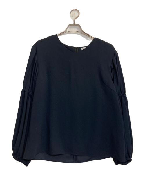 ADORE（アドーア）ADORE (アドーア) ポリエステルジョーゼットブラウス ネイビー サイズ:38の古着・服飾アイテム