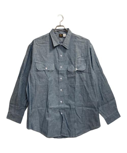 Prentiss（プレンティス）Prentiss (プレンティス) シャンブレーシャツ ブルー サイズ:2ＸＬの古着・服飾アイテム