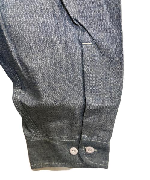 Prentiss（プレンティス）Prentiss (プレンティス) シャンブレーシャツ ブルー サイズ:2ＸＬの古着・服飾アイテム