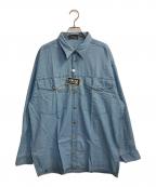 VERSACEヴェルサーチェ）の古着「デニムシャツ」｜ブルー