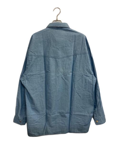 VERSACE（ヴェルサーチェ）VERSACE (ヴェルサーチェ) デニムシャツ ブルー サイズ:XLの古着・服飾アイテム