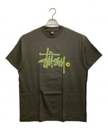 stussy（ステューシー）の古着「NIGHT CAMO T / ナイトカモロゴTシャツ」｜グリーン