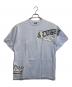 stussy（ステューシー）の古着「SKELETON KEY T / スケルトンキーロゴTシャツ」｜ブルー