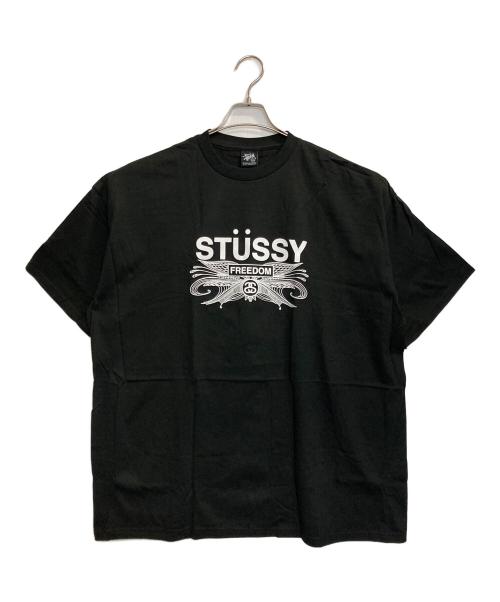 stussy（ステューシー）stussy (ステューシー) FREEDOM T / フリーダムロゴTシャツ ブラック サイズ:XXLの古着・服飾アイテム