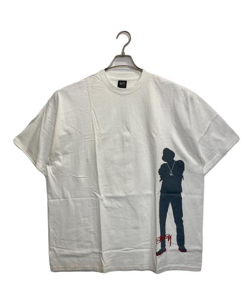 stussy（ステューシー）stussy (ステューシー) RUN S2C T / ランステューシープリントTシャツ ホワイト サイズ:XXLの古着・服飾アイテム